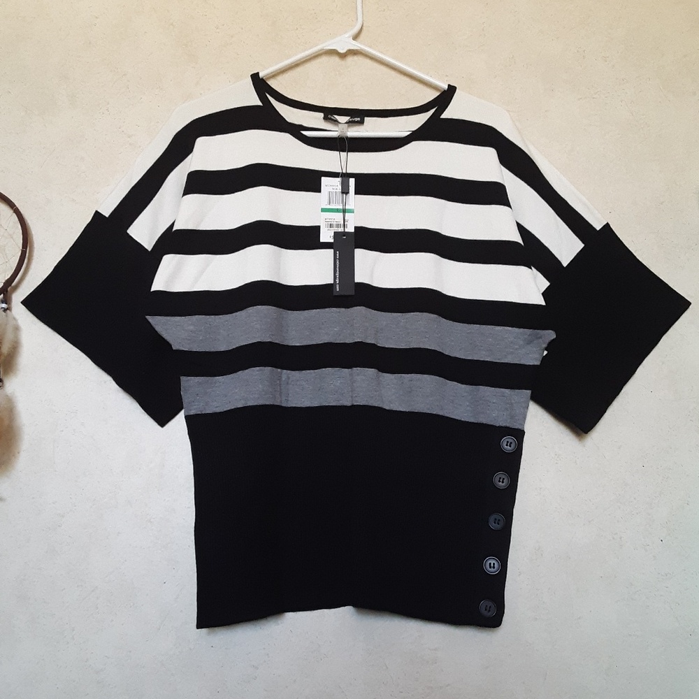 Cable and gauge black and light shirt